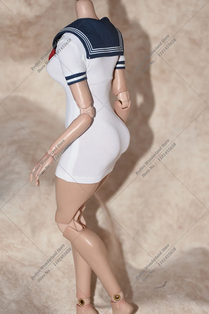 1/6 Scale Women's JK School Uniform Sailor Dress Slim Clothes with Socks Accessory Model fit 12'' Female Action Figure