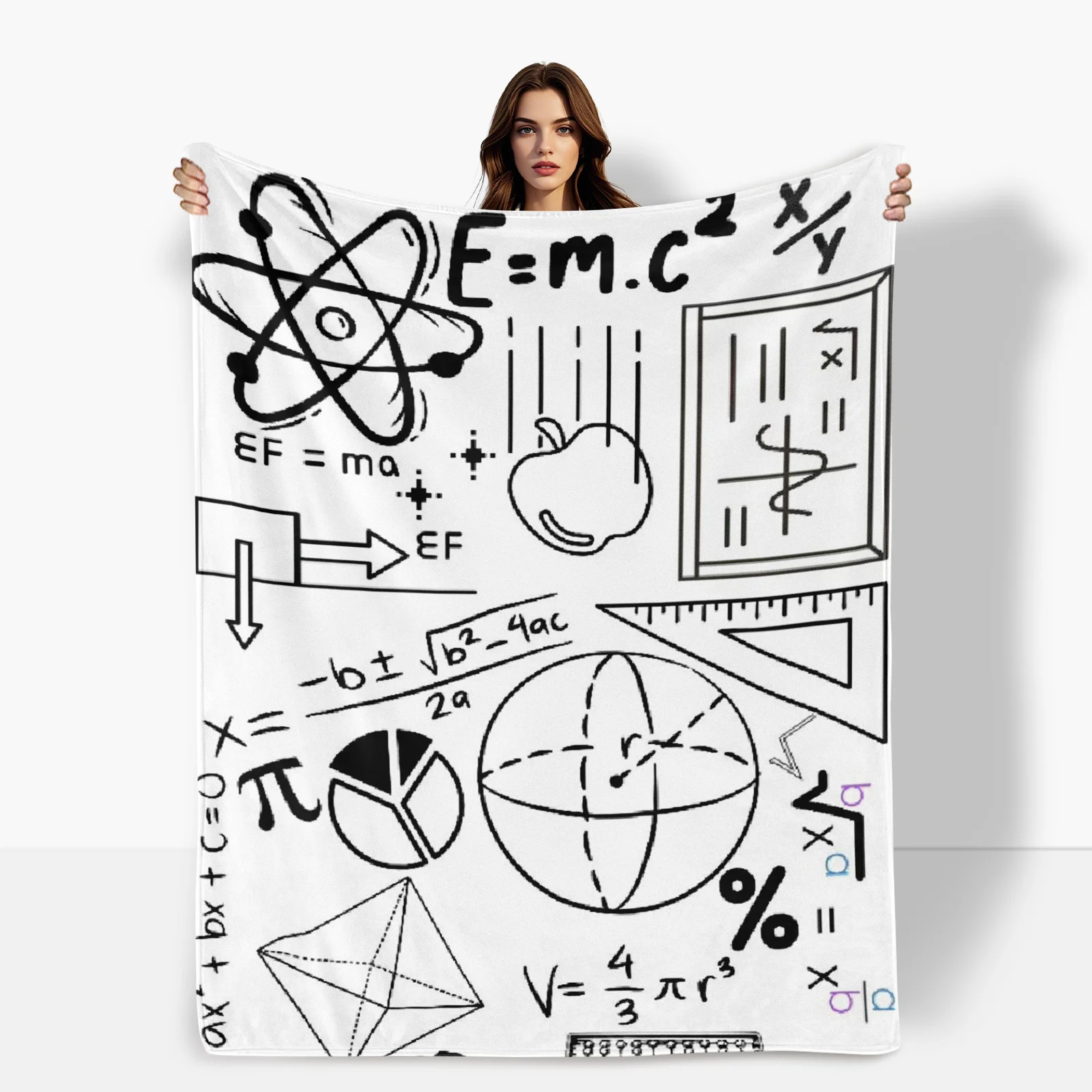 Beautiful Blend Of Science And Art In This Math Geometry Blanket, Ideal Gift Choice