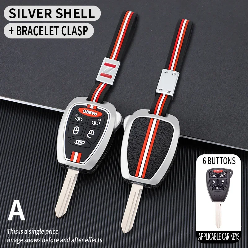 Car Key Case Cover for Chrysler JEEP DODGE 200 300c Aspen Sebring Compass Liberty Patriot Wrangler Avenger Durango Caliber Nitro