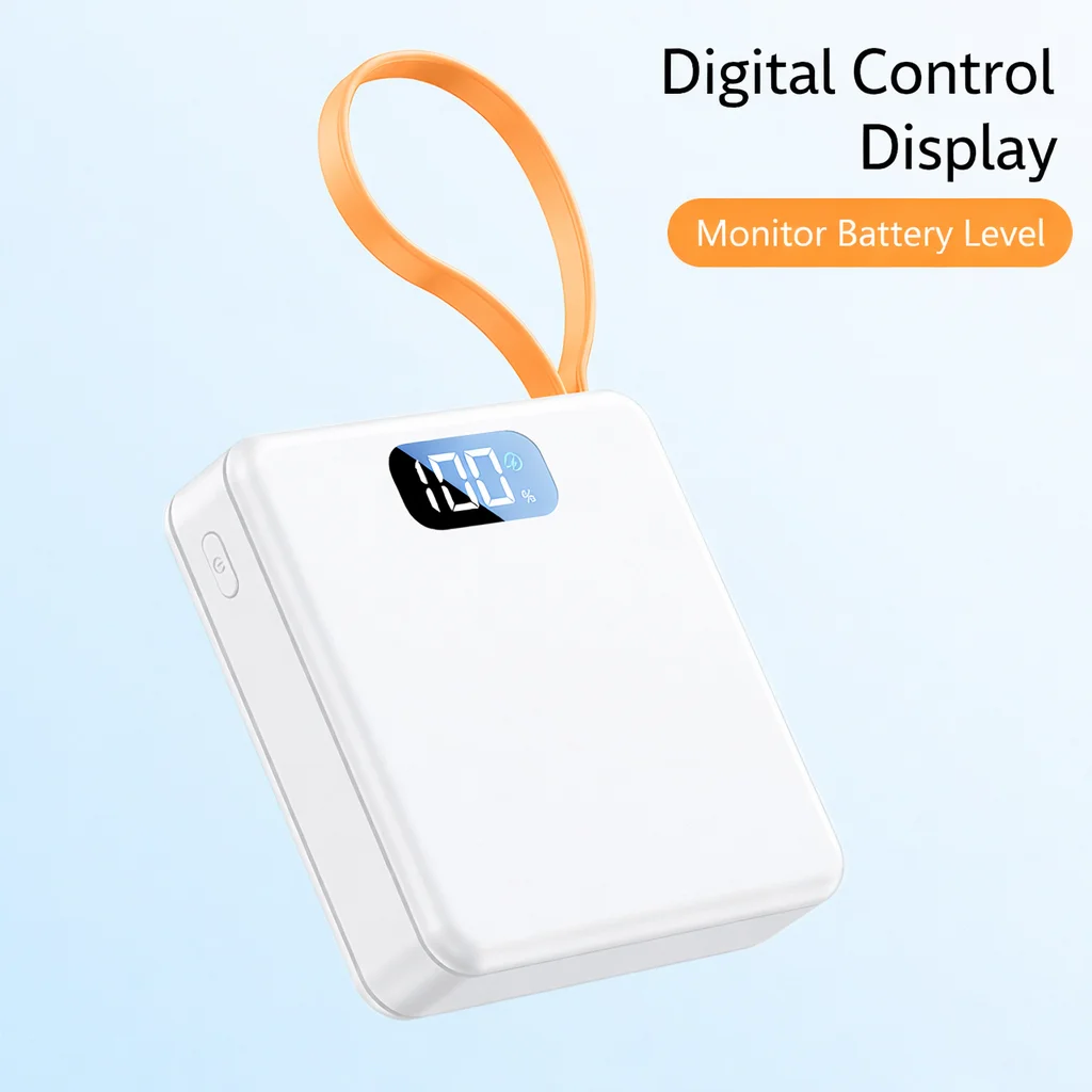 22.5W QC Fast Charging 18650 Power Bank Case, 3-Cell DIY Battery Pack Kit, Type-C Input Output, Replaceable Battery, No Battery