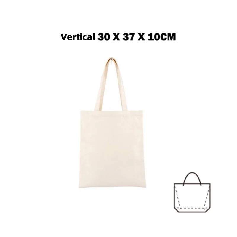 Eco-Friendly Women Canvas Bag Fashion Blank Shopping Bag Outerdoor Casual Shopperbag Student handbag Tote Shoulder Lady Bags