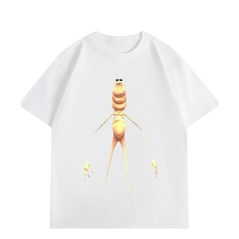 رائجة البيع ماركوس الدودة أين جيمبو جيمس مضحك ميمي تي شيرت عالية الجودة موضة تي شيرت الرجال عادية القطن تي شيرت #2