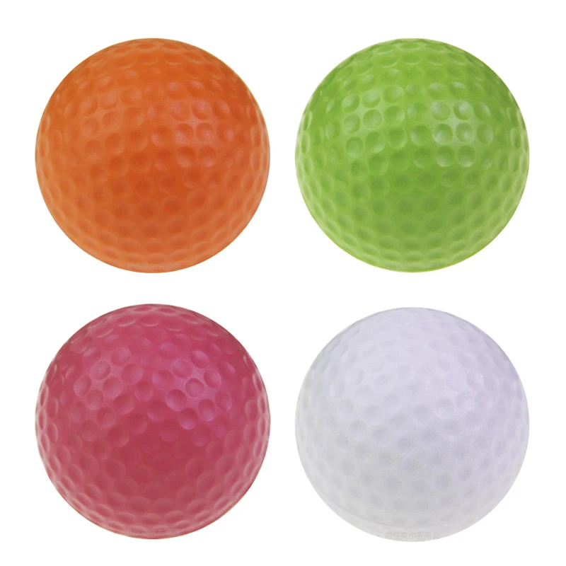 Balle de golf en mousse PU souple pour golfeurs, entraînement intérieur et extérieur, pratique du swing, exercice de putting, cadeau de balle en éponge, 42mm, 4 pièces par ensemble