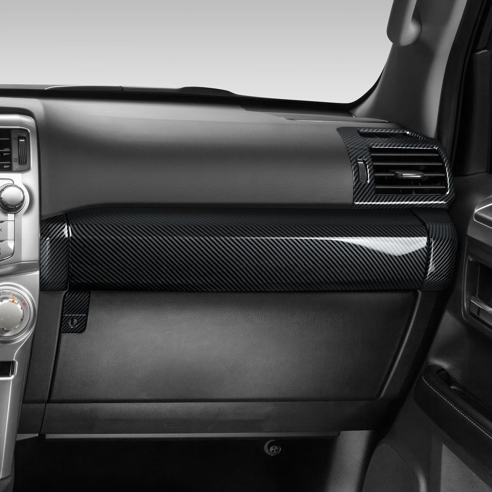 For Toyota 4Runner (2010-2024).Car Center Console Side Air Vents Panel. Carbon Fiber Interior Sticker ABS Trim Accessories view 5