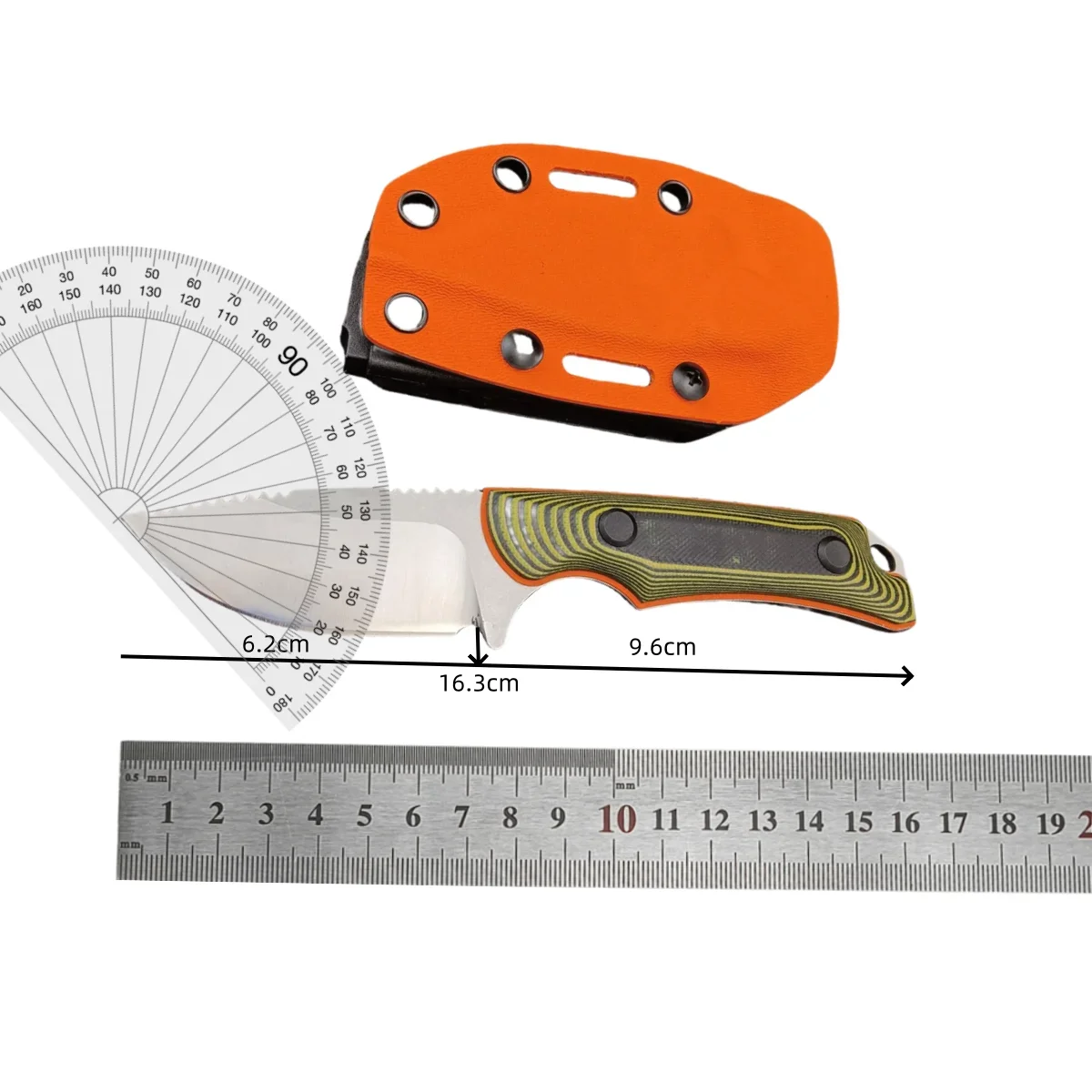 New Portable Fixed Blade Knife Two-Tone G10 Knife Kydex Sheath Men's Camping Outdoor Knife Durable Multi-Purpose Hiking Knife - view 6