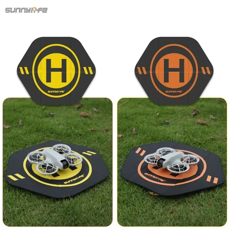 Almohadilla plegable Hexagonal de doble cara de 35cm para DJI Neo, helipuerto de Dron impermeable plegable de doble cara para accesorios DJI Neo