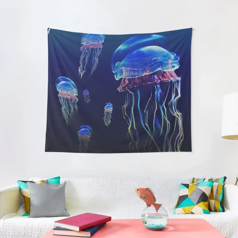 

jellyfish Tapestry Anime Decor Decorations For Your Bedroom Tapestry