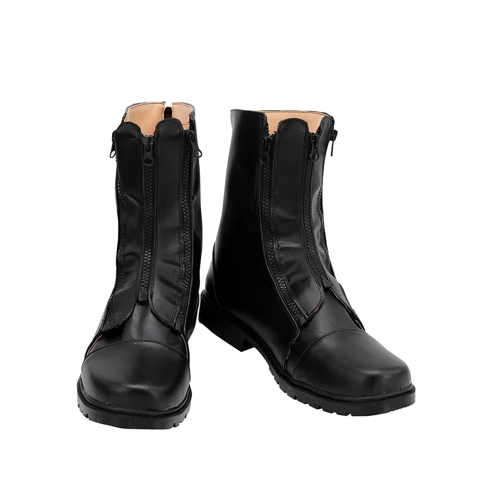 Final Fantasy Cloud Strife Cosplay Boots Black Shoes Custom Made Any Size (2)
