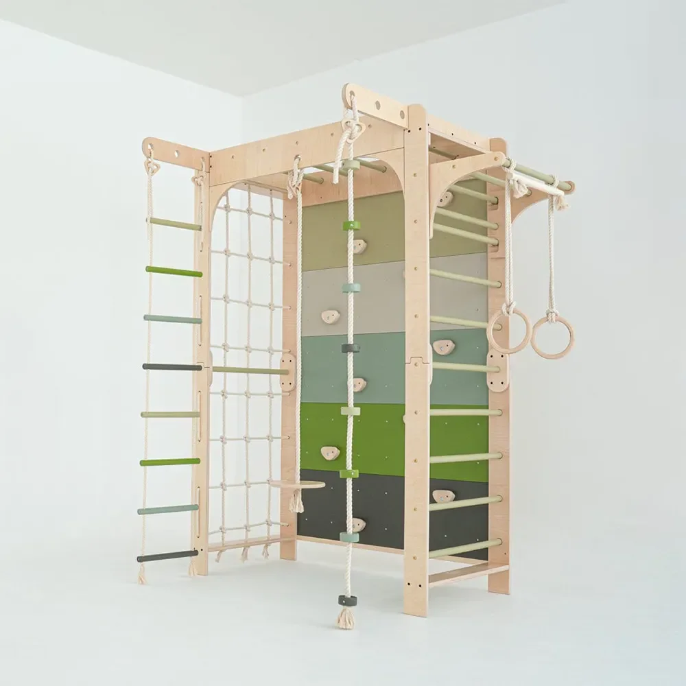 

Детская рама для скалолазания Монтессори с домашней игровой площадкой, настенный скалолазание, гимнастический игровой набор, бараки обезьяны, шведская лестница