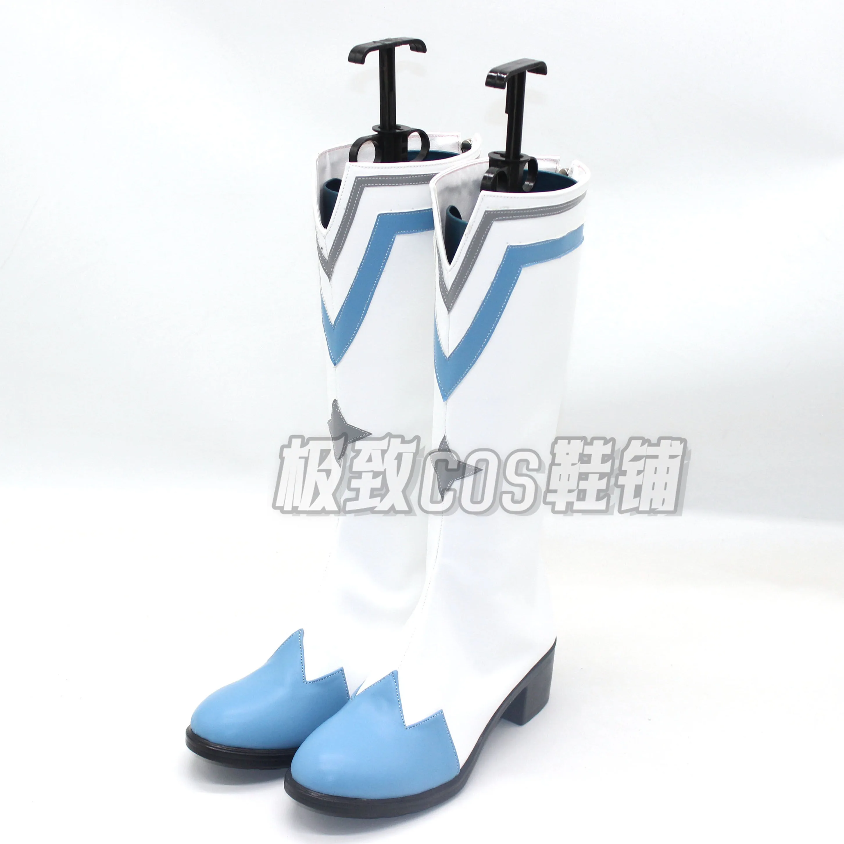 Iris Cosplay Shoes Game Roco Kindom Cosplay Props Custom Made Big Size Holloween PU Leather Shoes