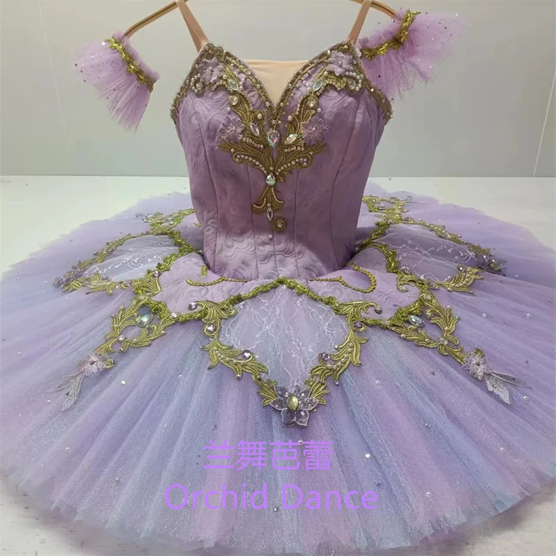 

Fine Pattern High Quality Professional Custom Size Classical Adult Girls Lilac Bird Ballet Tutu Costumes