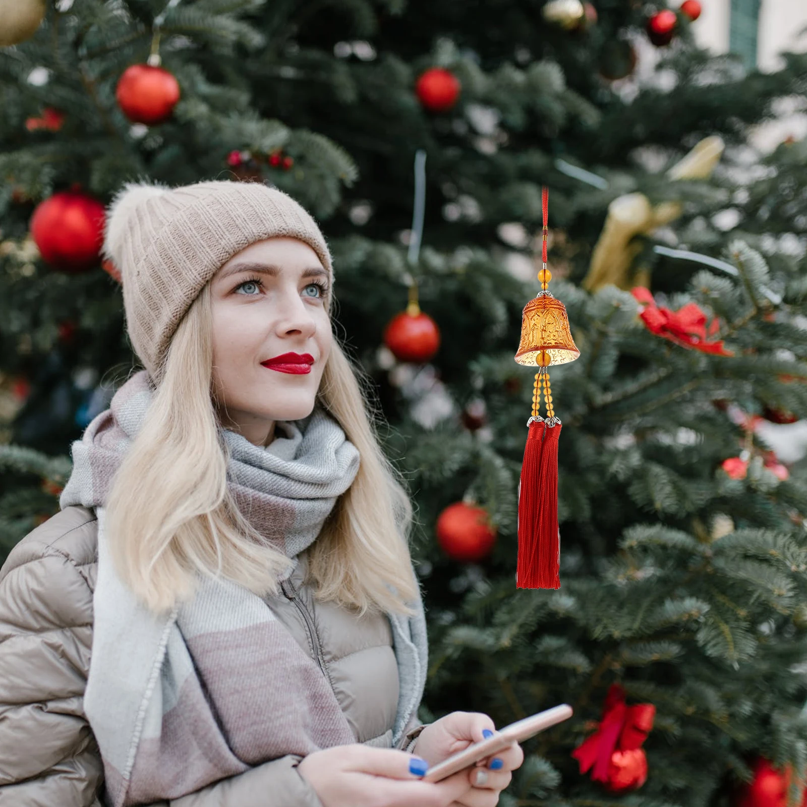 

Ancient Chinese Bell Wind Bell Car Pendant Auto Decoration Crystal Clear Car Ornament Wind Chime Hanging Ornament