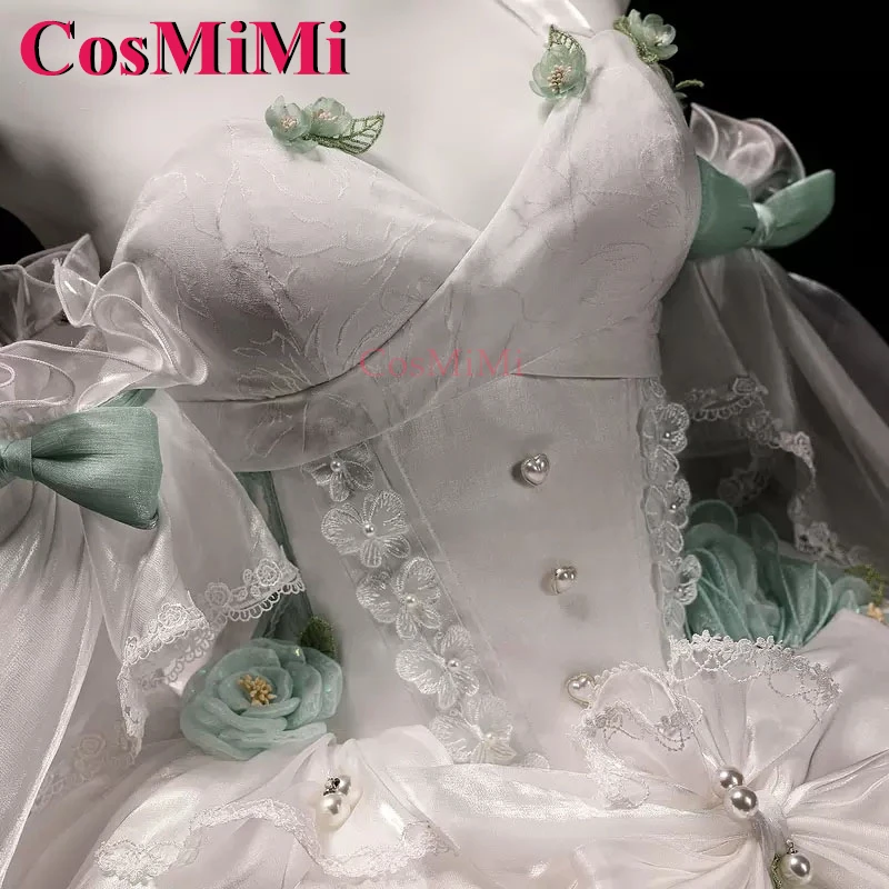 CosMiMi Lynette Cosplay Game Genshin Impact Costume Angel Courtyard Elegant Gorgeous Dress Carnival Party Role Play Clothing New