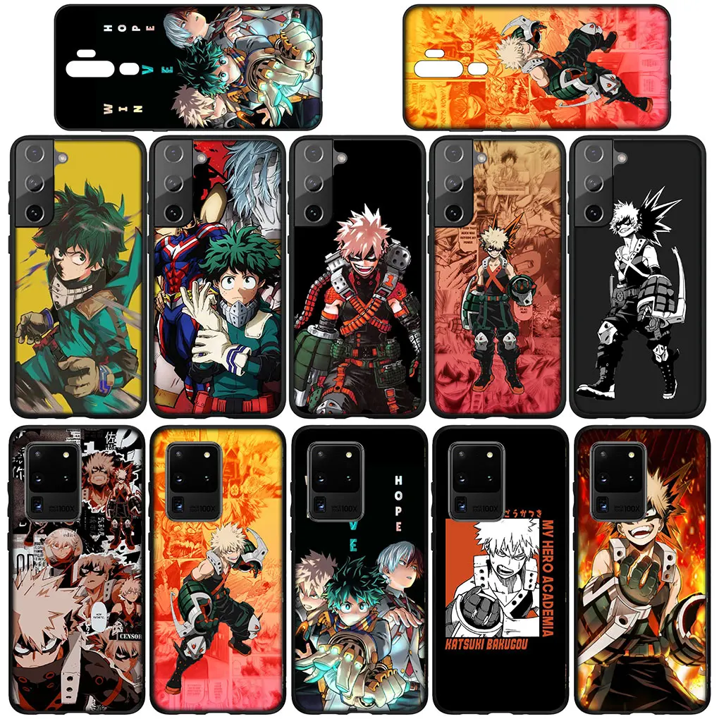 My Hero Academia Katsuki Bakugo BNHA Phone for Samsung Galaxy S24 S23 Fe Ultra A55 A35 A24 A15 A05 M55 M15 Plus A02 A03 Case