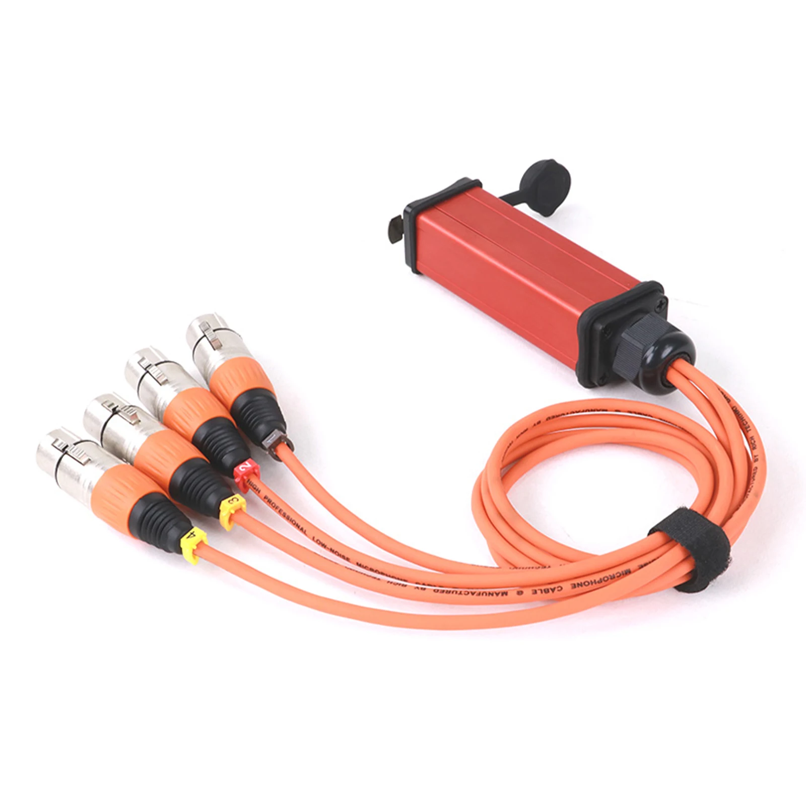 Convertidor de red de 0,5 M-10M, DMX RJ45 CAT6 hembra a 4 conectores XLR de 3 pines macho o hembra, Cable adaptador de Audio, extensor de señal