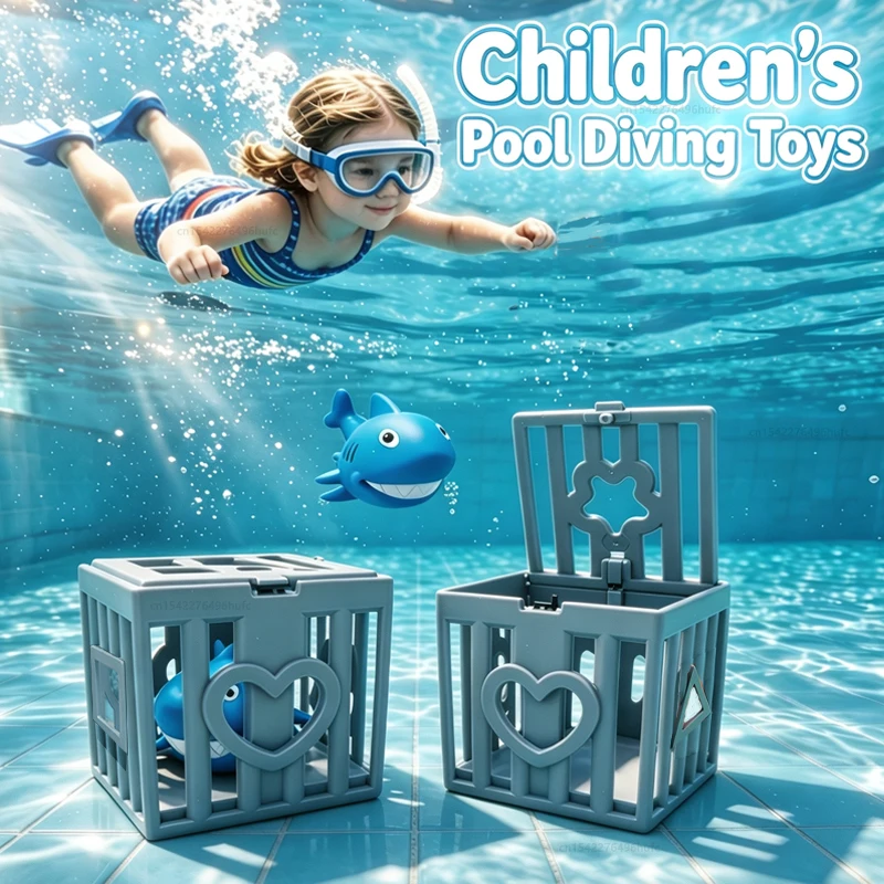 Aquarium Fish Shark - Set di Giocattoli Subacquei per Bambini,