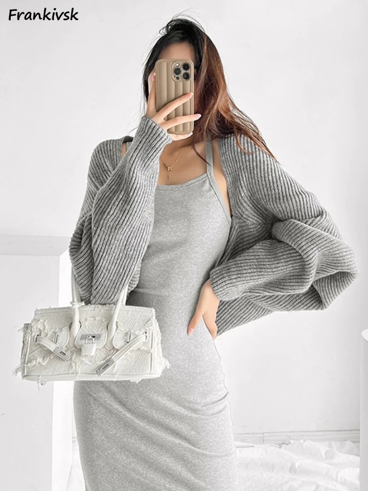 

Cardigan Women Sexy Baggy European Style Retro Hotsweet Advanced Sweater Shawl All-match Streetwear Aesthetic Knitwear Autumn