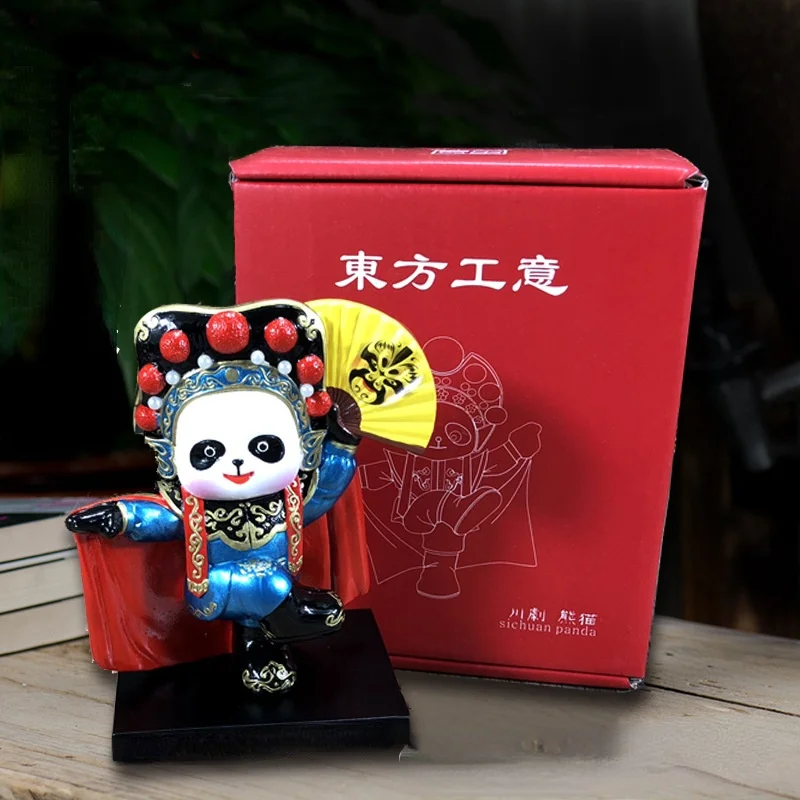 Face-changing Panda Doll Sichuan Opera Crafts Chinese Special Souvenirs Foreign Affairs Gifts Home Furnishings