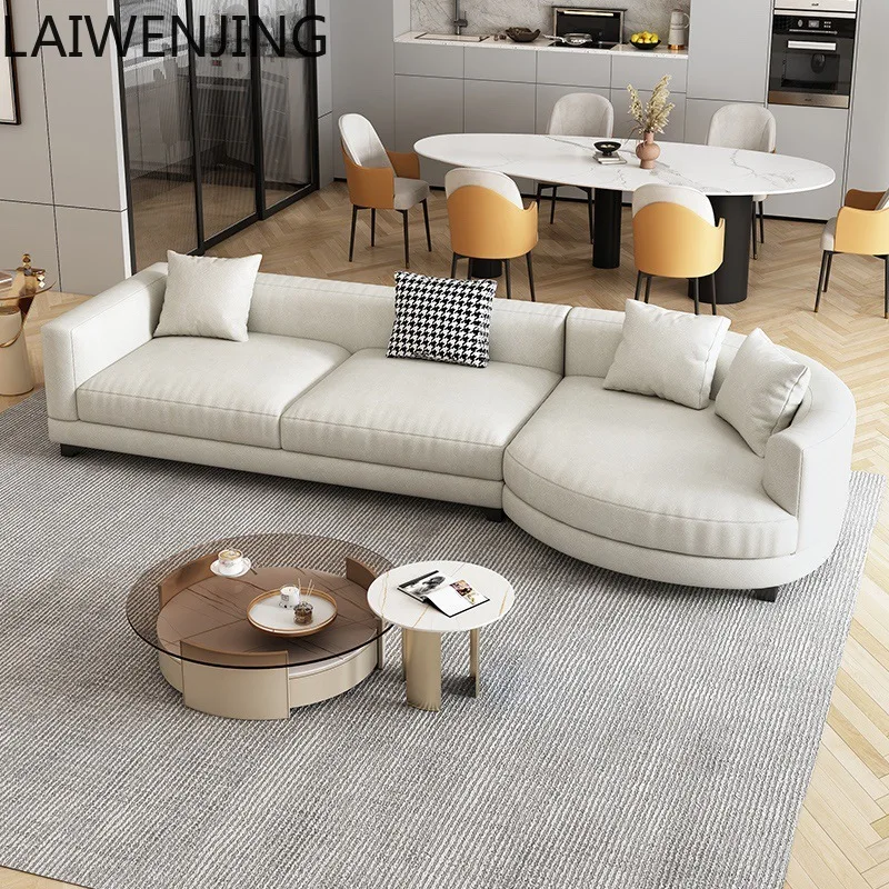 

SGF Nordic modern minimalist sofa special-shaped corner curved light luxury sofa