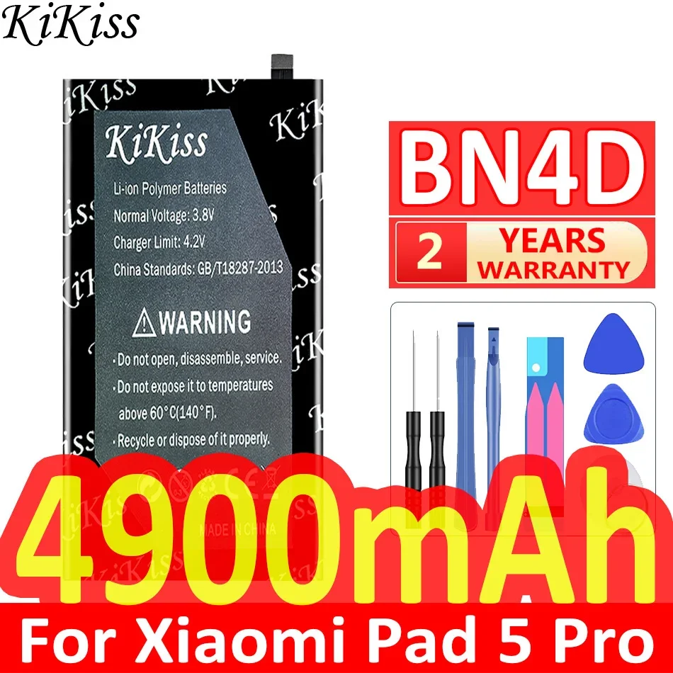 

Мощная батарея 4900 мАч KiKiss BN4D BN4E для Xiaomi Pad 5 Pro Pad5 Pro pad5, Аккумуляторы для ноутбуков