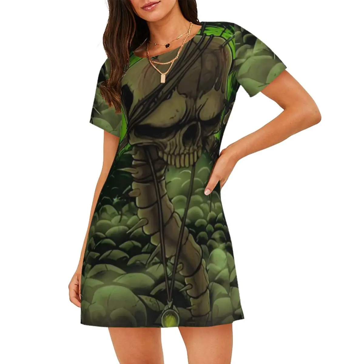 

Custom Fashion Bring Me Band The Horizoned Women Short Sleeve Nightdress Metal Core Band Soft Nightdress Sleeping Sleepshirts
