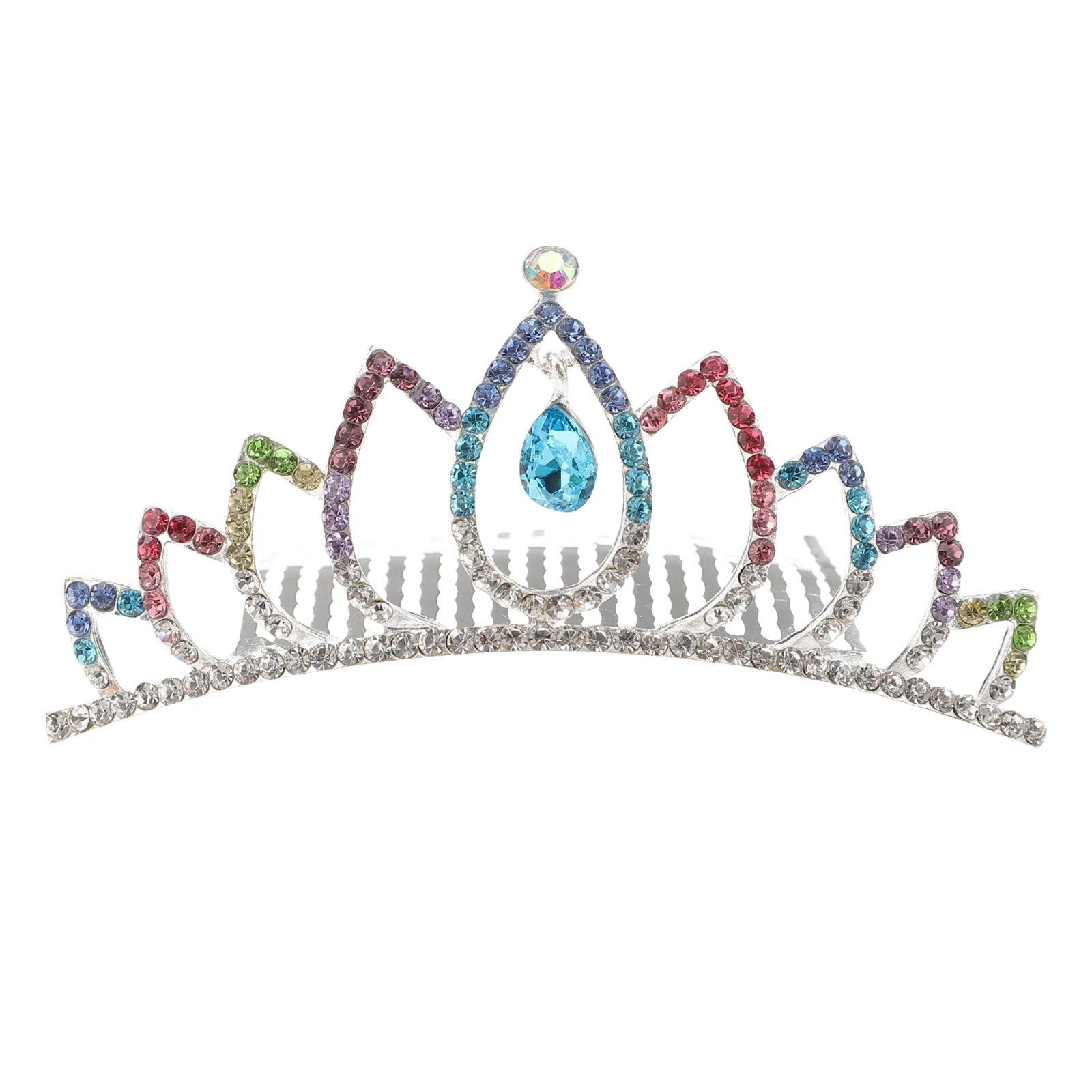 

1Pcs Lightweight Bridal Crown Comb Alloy Tiara Clip Wedding Hairpiece for Women Stylish Accessory