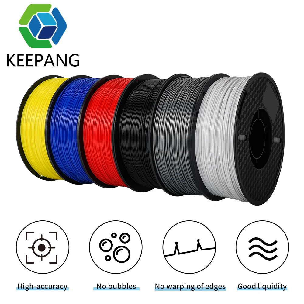 KINGROON ABS TPU Filament 1.75mm 2.2LBS(1KG)/Spool High-accuracy No Bubbles 3D Printing Materials for FDM 3D Printers