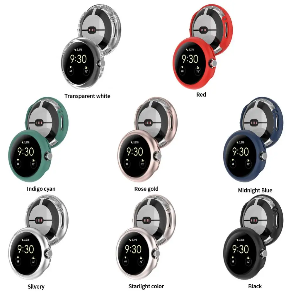 Watch Protection Shell Screen Protector Electroplating For Google Pixel Watch Watch Protective Cover Dust And Fall Prevention