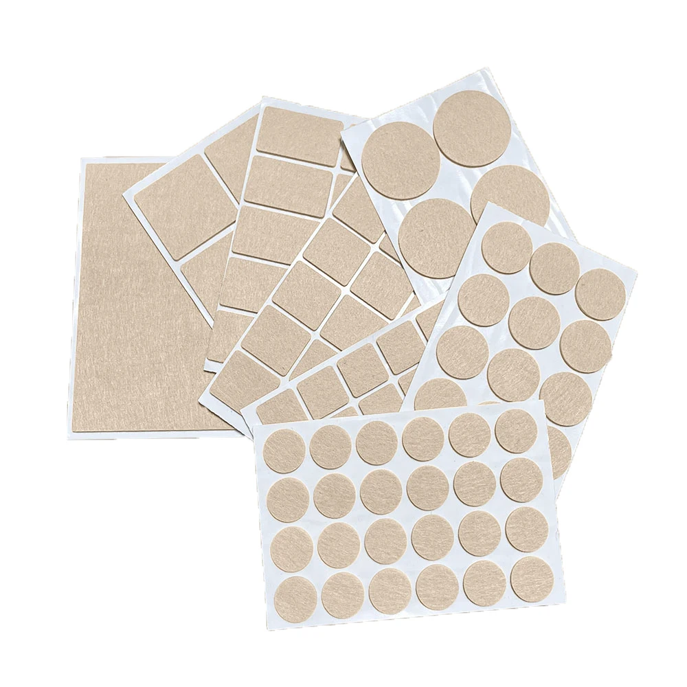 

14 Styles Thicken Self Adhesive Felt Chair Leg Pads Floor Protectors Furniture Legs Table Leg Covers Round Bottom Anti-Slip Pads