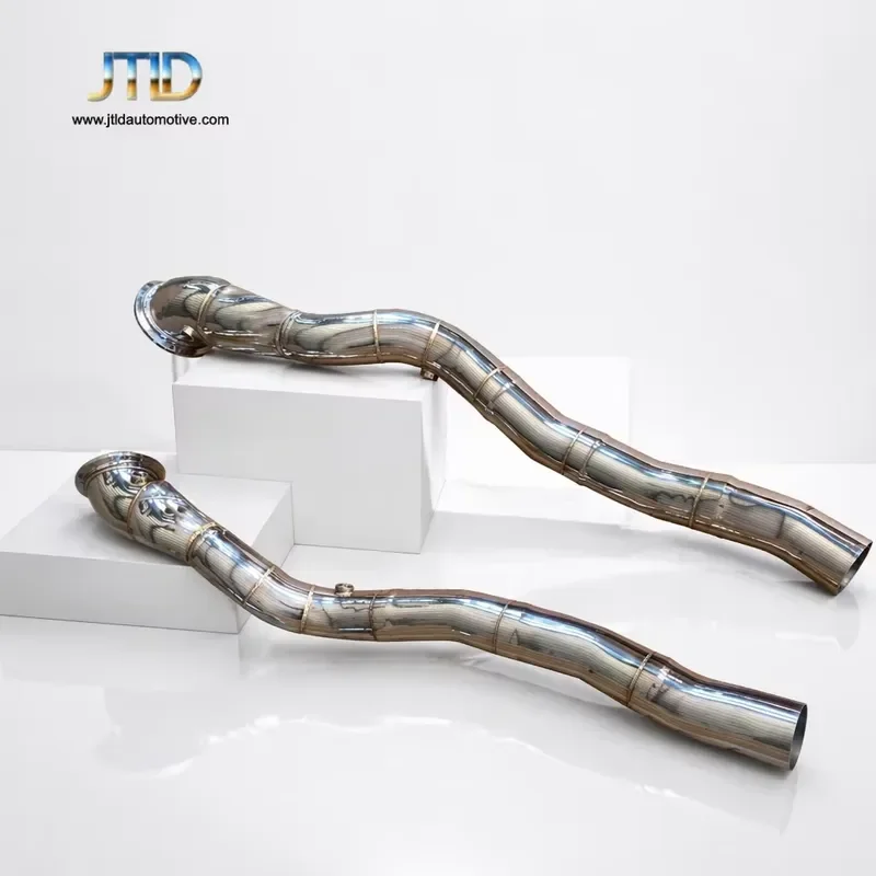In Staock Wholesale Stainless Steel Front Exhaust Pipe for Ferrari 812 Superfast F12 Motor Retrofit Smooth Pipe Design Part