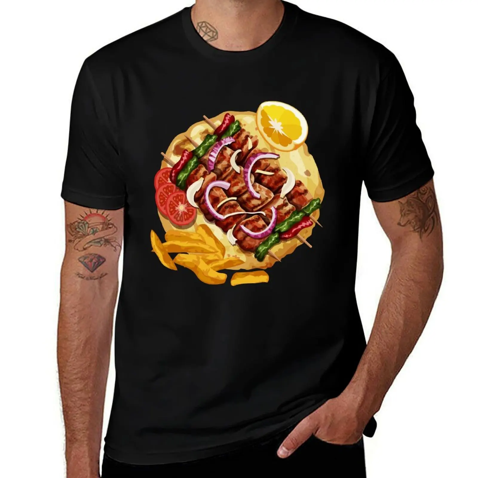 

Greek Food - Souvlaki T-Shirt t shirt for man man t shirts for men casual t shirts designer T-Shirt