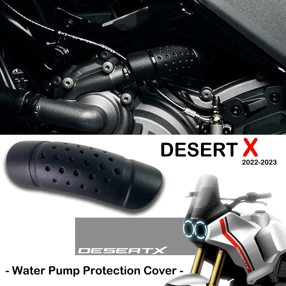 

DesertX Accessories Motorcycle Water Pump Heat Shields Protection Guard For Ducati Desert X Water Pump Hose Protection Cover