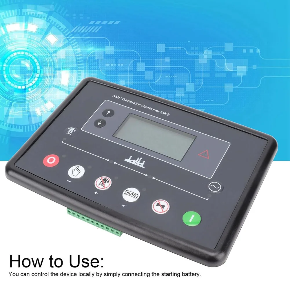 شاشة LCD تدعم اللغة المزدوجة على وحدة لوحة التحكم الإلكترونية مصممة لمولدات أعماق البحار موديل DSE 6020 MKII