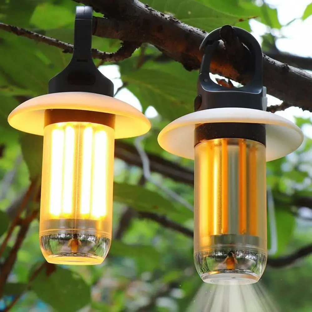 Waterproof LED Flashlight Adjustable Lighting High Brightness Keychain Flashlight with Hanging Hook Multifunctional