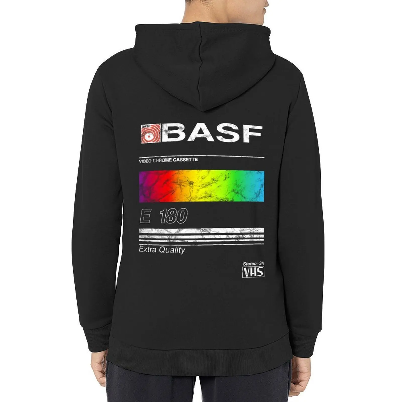 

BASF Vintage VHS Cover Hoodie anime clothing anime clothes hooded shirt autumn clothes japanese hoodie