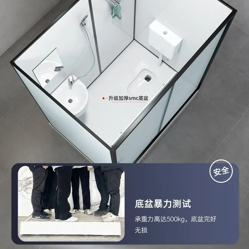 Integral shower room Integrated toilet Rural bathroom Simple toilet Bathroom Bathroom Indoor toilet room