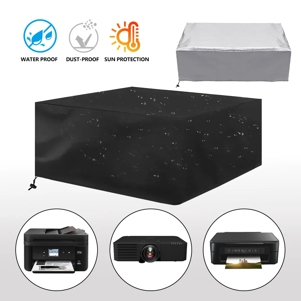 Universal Printer Dust Cover: Suitable for HP, Epson, Canon, and Brother Wireless Printers Waterproof Black Case Protector for