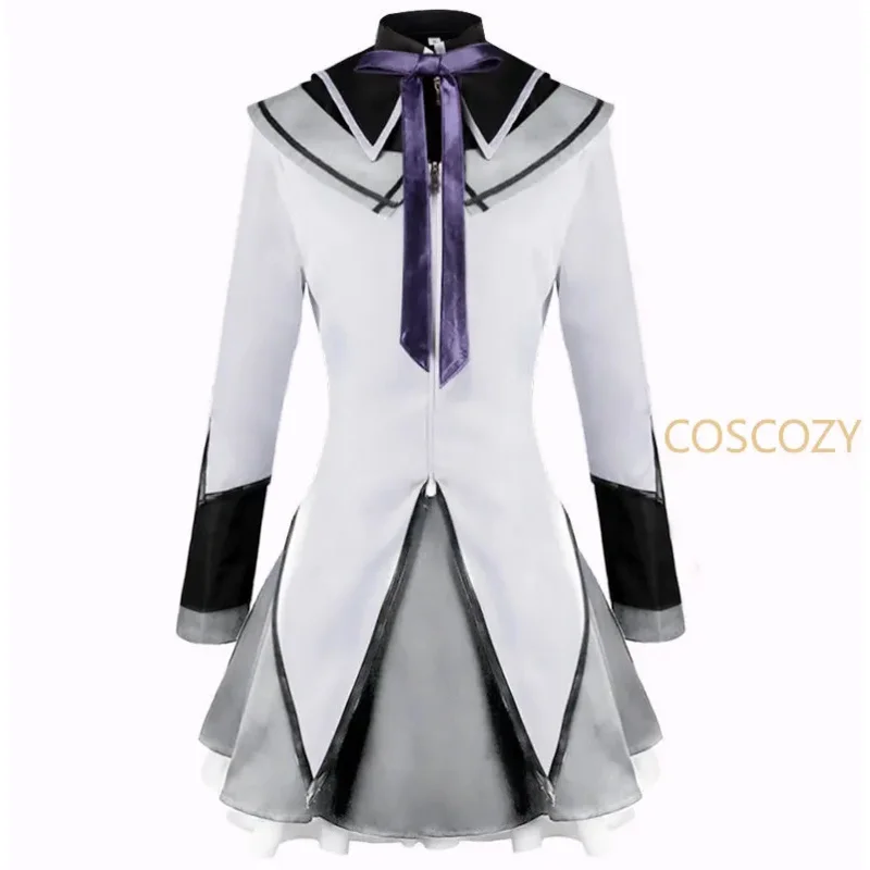 2025 New Anime Magical Girl Puella Magi Madoka Magica Homura Akemi Cosplay Costume Fighting Uniforms Wig Socks for Mahou Shoujo