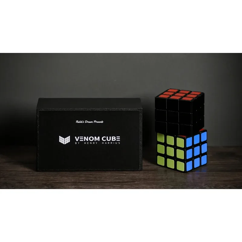 Venom Cube By Henry Harrius Stage Magic Trick Visual Cube Mentalism Effect for Magicians Gimmick Close Up Magia Props