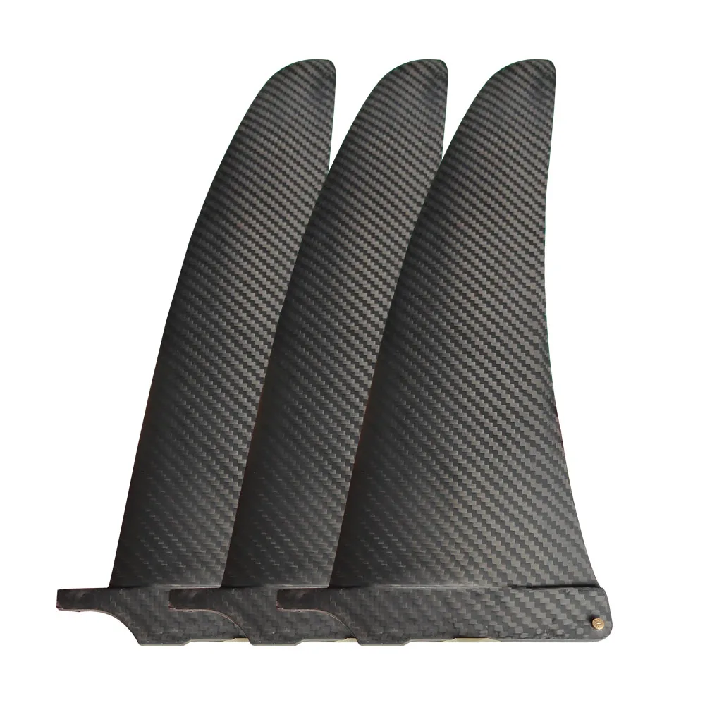 NEW US Box Fin 33CM Longboard Twill Carbon Epoxy Resin Surfboard fin Black Windsurf fin Kiteboards fin【Factory Direct】