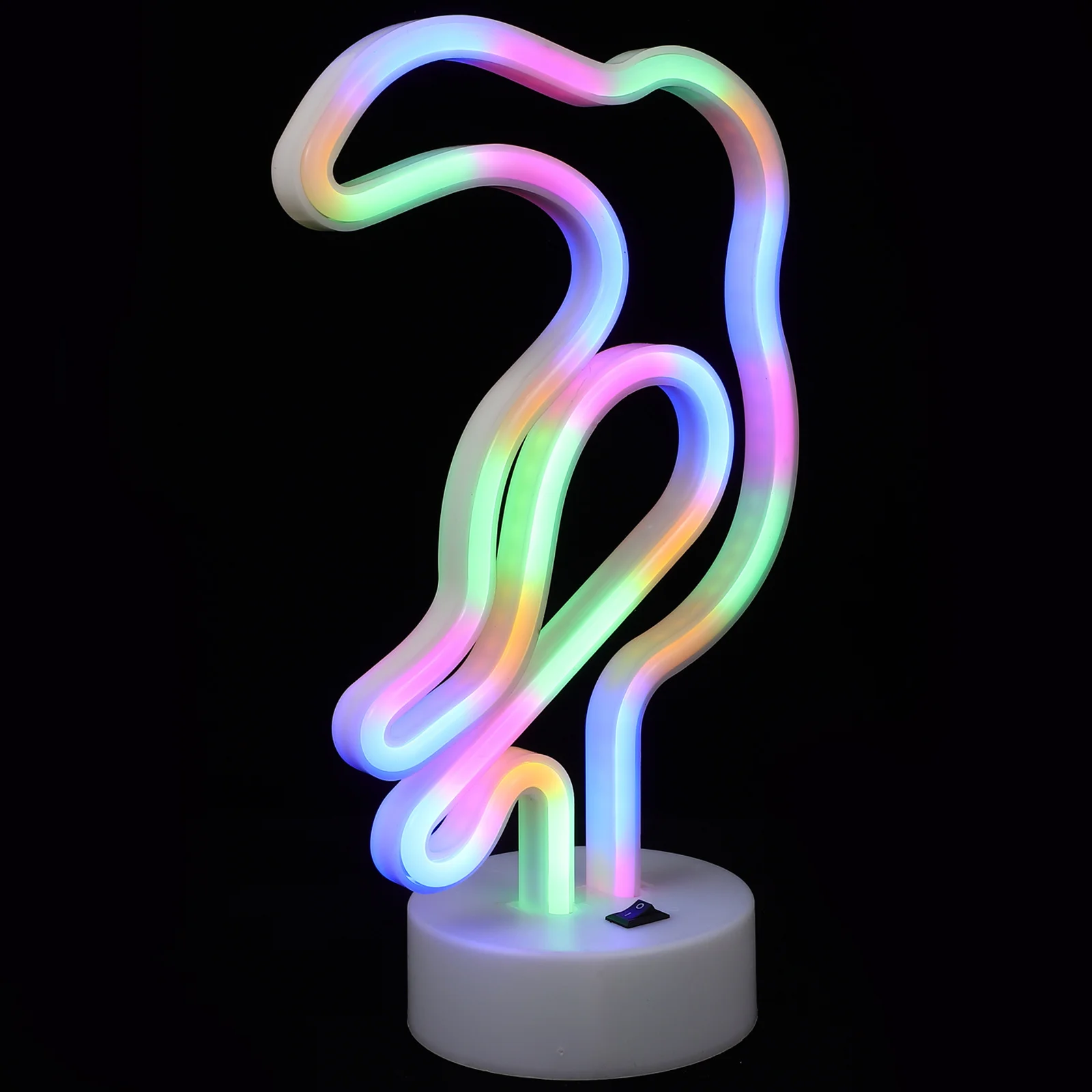 علامة النيون لغرفة النوم الببغاء الفني مصباح LED ضوء الليل الديكور الإبداعي الدافئة جو حيوي الجدول الجرف عباءة