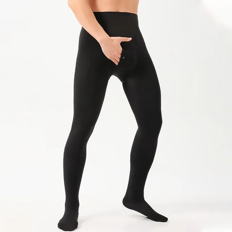 سيسي الحقيبة الملابس الداخلية جوارب طويلة الرجال طماق الصوف سميكة ملابس اخلية حرارية قيعان مثلي الجنس كروسدرسر بوديستوكينج الجوارب