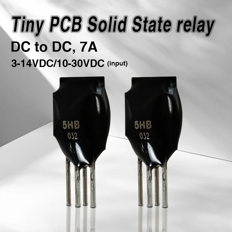 Mały mini PCB SSR 7A Przekaźnik półprzewodnikowy DC na DC 5 V 12 V 24 V