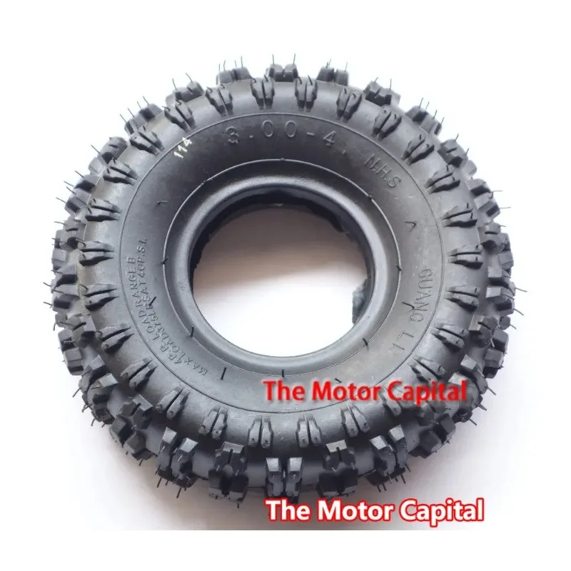 Free shipping Brand New!!! 3.00-4 Tire and Tube for Scooter, Pocket Bike,mini Quad,mini ATV