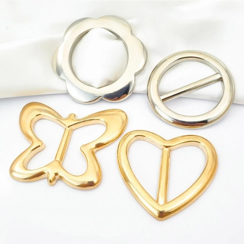 Simple tipo múltiple hebilla cinturón elegante bufandas estilo occidental pesas