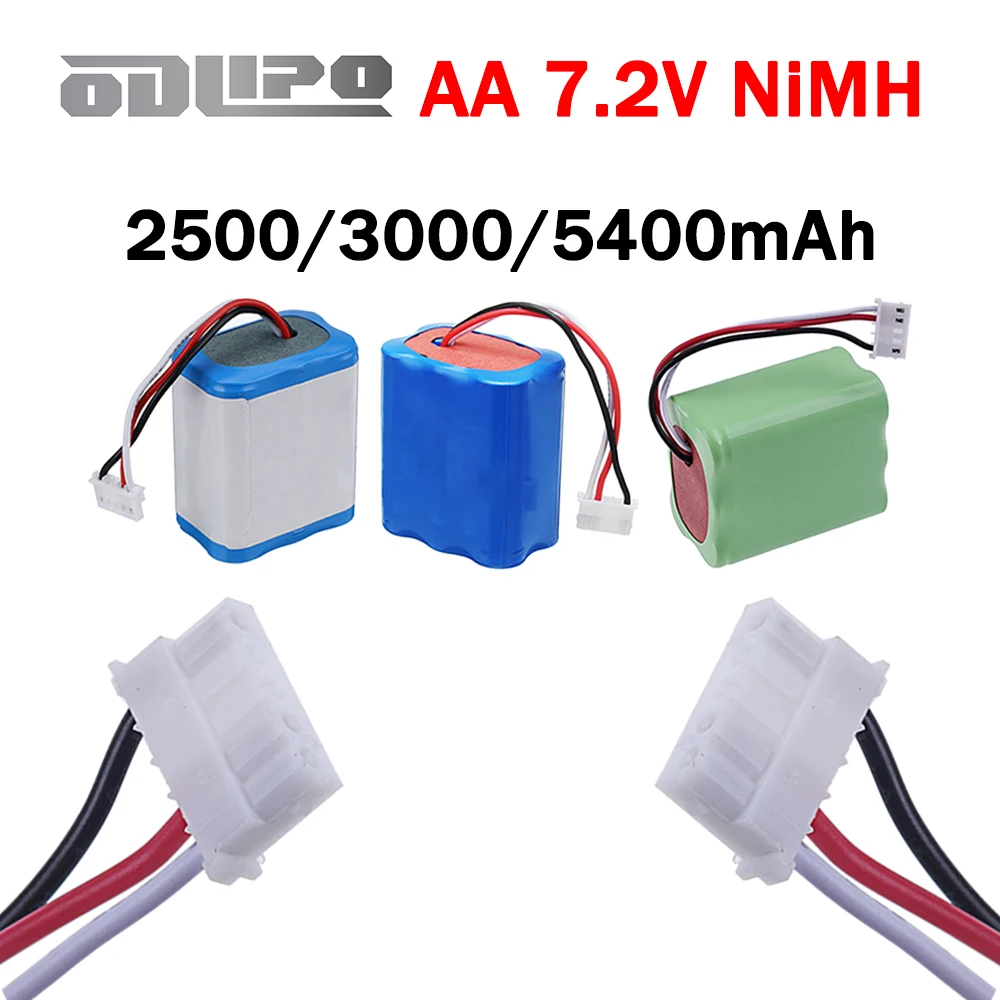 2500/3000/5400mah NI-MH 7.2V Vacuum Cleaner Battery for iRobot Braava 380T 380 390T and Mint 5200 5200B 5200C