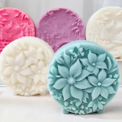 Artistic flower candle scene decoration, relief forest landscape handmade soap mold, creative arch bridge chocolate cake tool