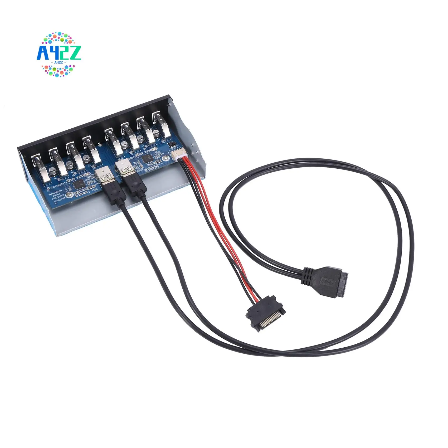 

A42Z-19 Pin To 8 Port USB 3.0 Hub 5.25 Inch CD-Rom Drive Bay CD Rom Front Panel For Computer Case