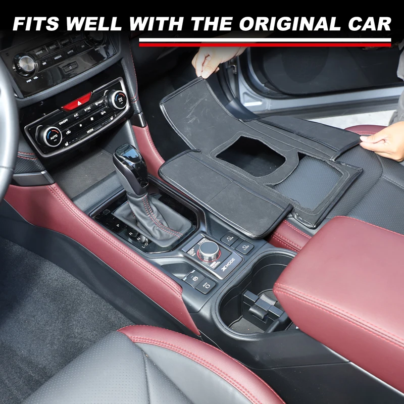 

Car Center Console Gear Shift Cover Wiht Storage Bag Protective Mat For Subaru Forester 2019-2024 Car Accessories