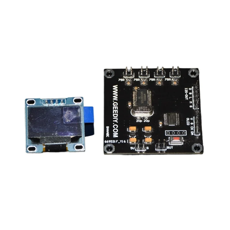 Soft Control Version WM8805 Audio Digital Receiver Board SPDIF to I2S Sampling Rate Display Supports 24 192